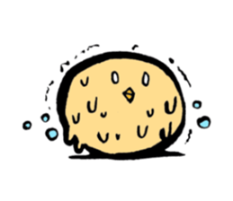 A chick goes. sticker #13509173