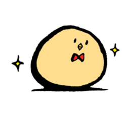 A chick goes. sticker #13509177