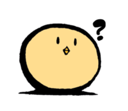 A chick goes. sticker #13509178