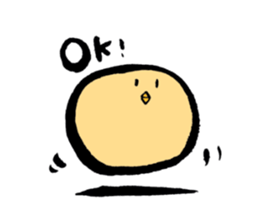 A chick goes. sticker #13509182