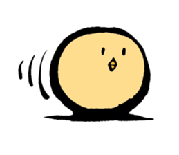 A chick goes. sticker #13509184