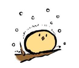 A chick goes. sticker #13509189