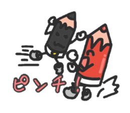 Colored pencils squadron pen Ranger sticker #13510147