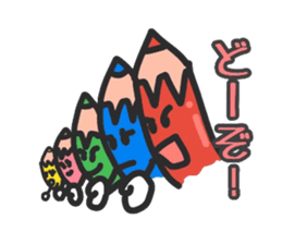 Colored pencils squadron pen Ranger sticker #13510173