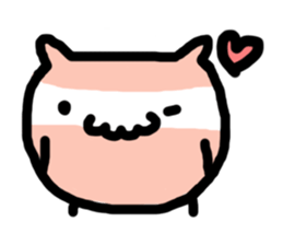 MOMONOSUKE of white-faced stops owl sticker #13510791