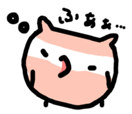 MOMONOSUKE of white-faced stops owl sticker #13510794