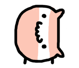 MOMONOSUKE of white-faced stops owl sticker #13510796