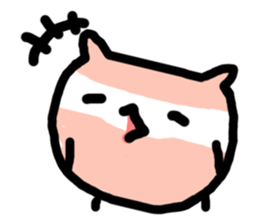 MOMONOSUKE of white-faced stops owl sticker #13510810