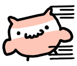 MOMONOSUKE of white-faced stops owl sticker #13510814