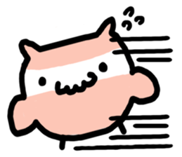 MOMONOSUKE of white-faced stops owl sticker #13510815