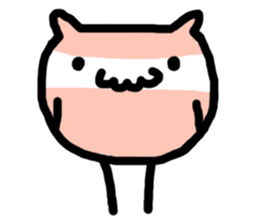 MOMONOSUKE of white-faced stops owl sticker #13510823