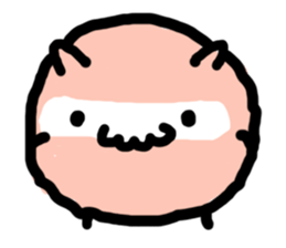 MOMONOSUKE of white-faced stops owl sticker #13510826