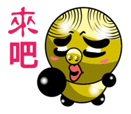 Collection of green pig riffraff 3 sticker #13512589