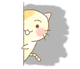 Lovely warm fuzzy cat Sticker sticker #13513113