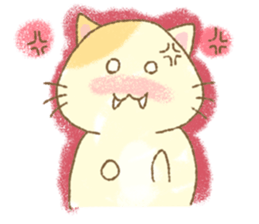 Lovely warm fuzzy cat Sticker sticker #13513122
