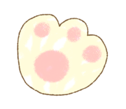 Lovely warm fuzzy cat Sticker sticker #13513128