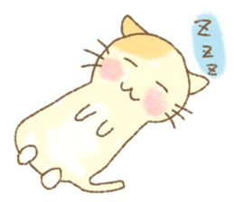 Lovely warm fuzzy cat Sticker sticker #13513132