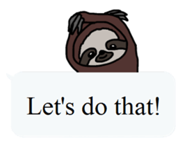 Sloth Smile sticker #13513231