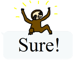 Sloth Smile sticker #13513233