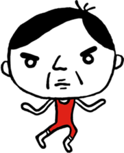 Takechan to gymnastics. sticker #13513772