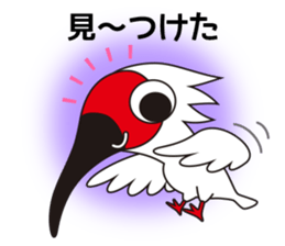 Japanese crested ibis Tokisa sticker #13515093