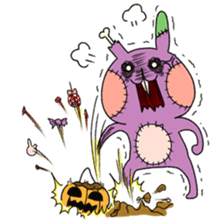 Toby& Pudding Kappa - Happy Halloween sticker #13515943