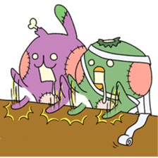 Toby& Pudding Kappa - Happy Halloween sticker #13515947