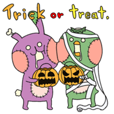 Toby& Pudding Kappa - Happy Halloween sticker #13515949