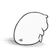 White pig shiboo 2 sticker #13515998