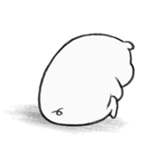 White pig shiboo 2 sticker #13515998