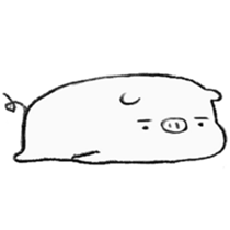 White pig shiboo 2 sticker #13516011