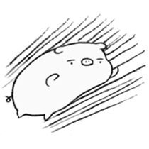 White pig shiboo 2 sticker #13516027