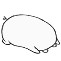 White pig shiboo 2 sticker #13516028