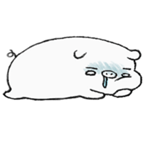 White pig shiboo 2 sticker #13516037