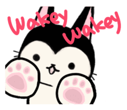 Innocent cat Mocchi -English- sticker #13516599