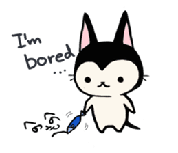 Innocent cat Mocchi -English- sticker #13516600