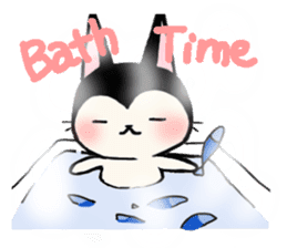 Innocent cat Mocchi -English- sticker #13516601