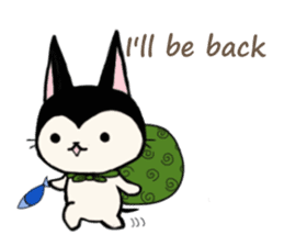 Innocent cat Mocchi -English- sticker #13516604