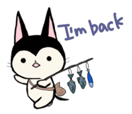 Innocent cat Mocchi -English- sticker #13516605