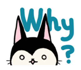 Innocent cat Mocchi -English- sticker #13516609