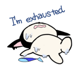 Innocent cat Mocchi -English- sticker #13516611