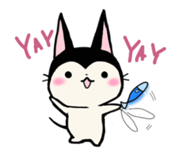 Innocent cat Mocchi -English- sticker #13516615