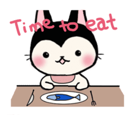 Innocent cat Mocchi -English- sticker #13516617