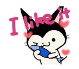 Innocent cat Mocchi -English- sticker #13516618