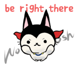 Innocent cat Mocchi -English- sticker #13516620