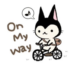 Innocent cat Mocchi -English- sticker #13516621