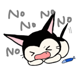 Innocent cat Mocchi -English- sticker #13516626