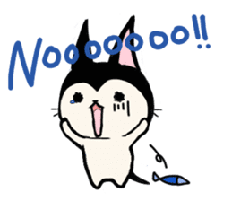 Innocent cat Mocchi -English- sticker #13516627