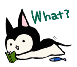 Innocent cat Mocchi -English- sticker #13516628