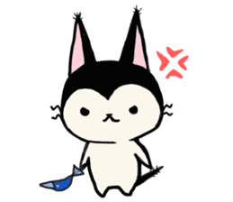 Innocent cat Mocchi -English- sticker #13516629